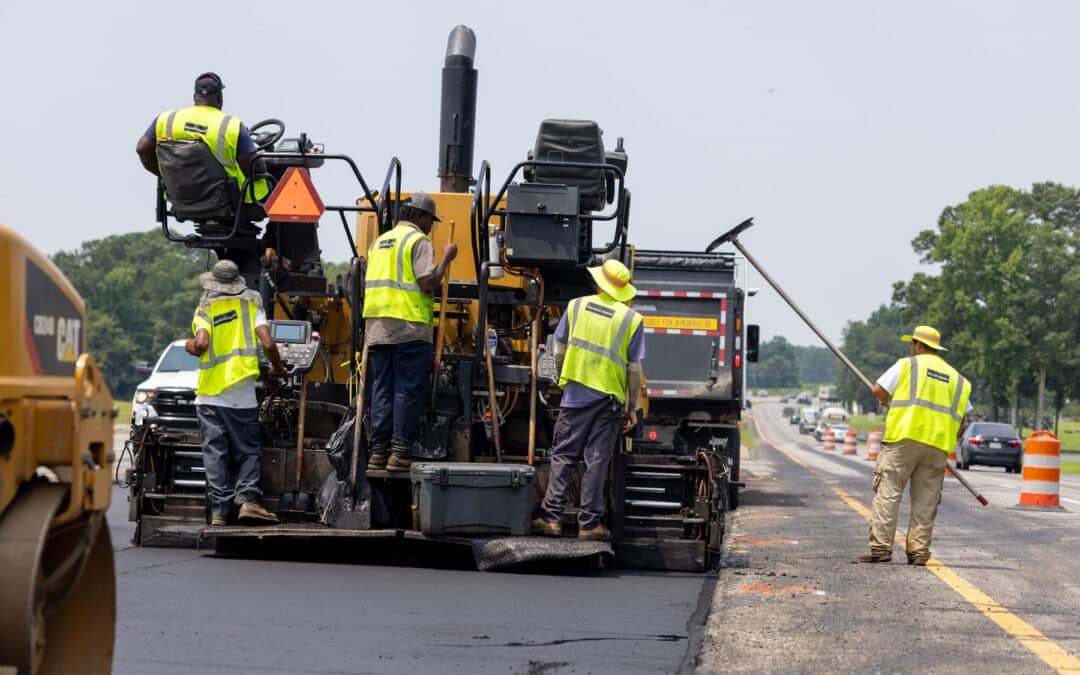 Fred Smith Company Installing a Turn Lane on US 70